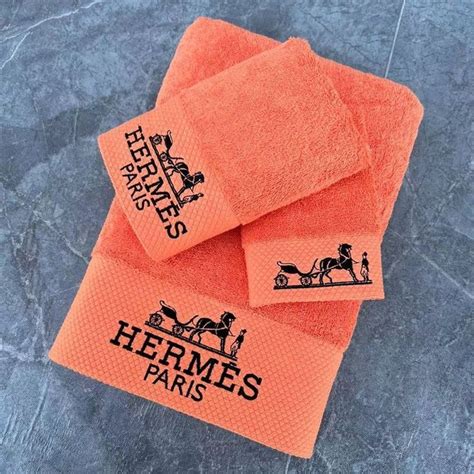 vintage hermes linen towel logo|Vintage Hermes Towel .